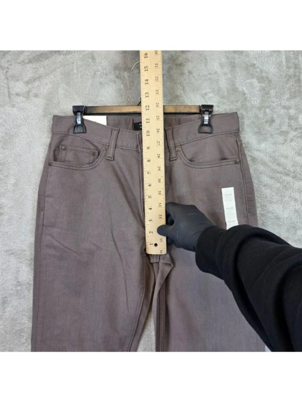 Banana Republic Travel Athletic Jeans Mens 30x30 Brown Stretch Taper Denim